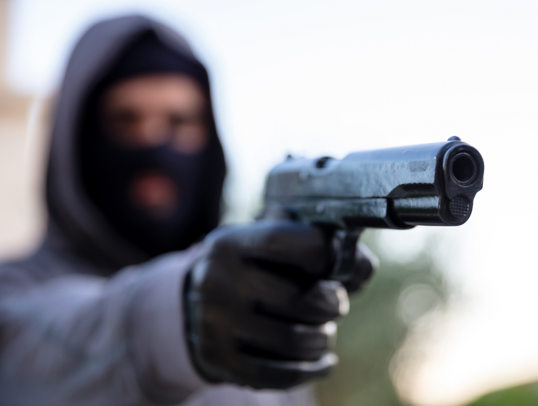 Robbery at gunpoint